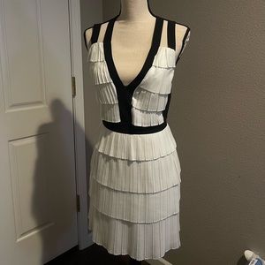 BCBG backless tiered cocktails dress